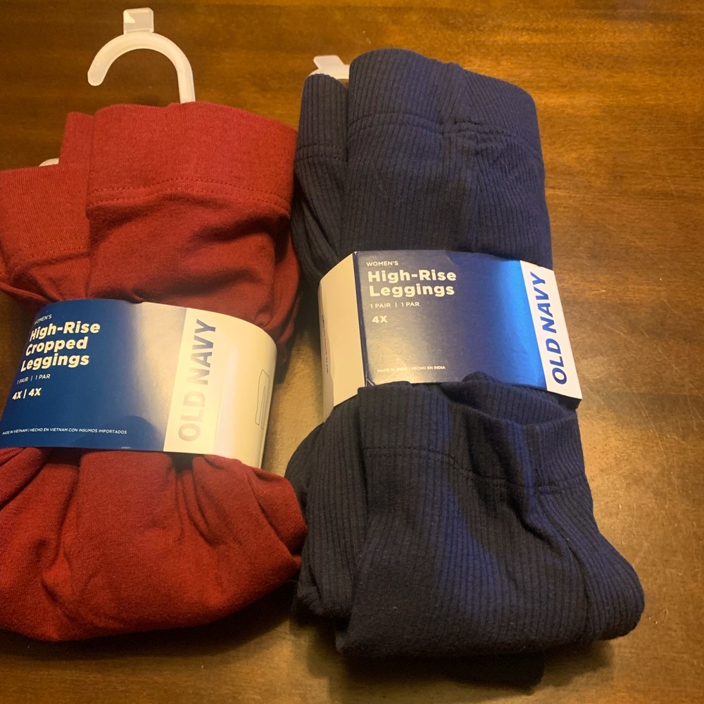 Old Navy Leggings lot of two Woman’s Plus size 4X